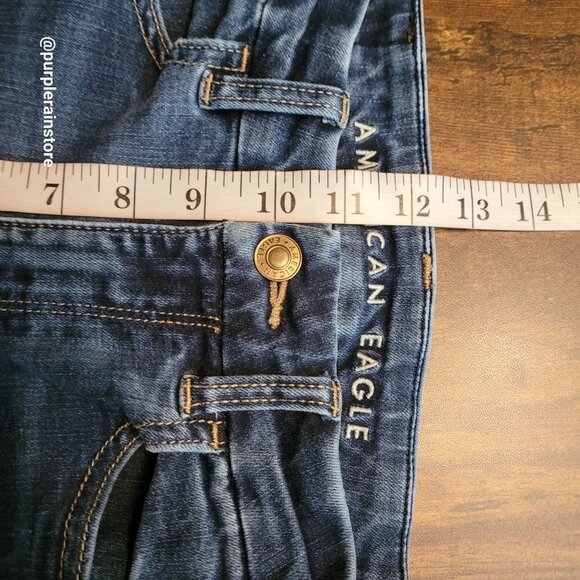 American Eagle Jeans 4 S Curvy Super Hi Rise Jegging Next Level Stretch Denim - Picture 9 of 12